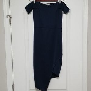 Charlotte Russe Off-Shoulder Asymmetrical Dress